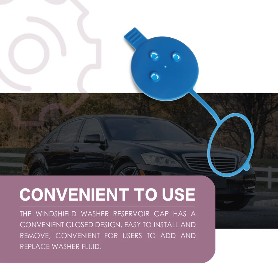 Tampa de fluido para lavadora de para-brisa para 2009-2014 Mercedes-Benz CL550 - Imagem 2 de 4