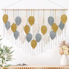 LOMOHOO Macrame Wall Hanging, Large Boho Home Decor,Bohemian Woven Decoration...