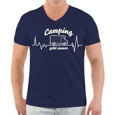 T-shirt uomo camper campeggio va sempre camper tenda taglia dalla S alla 8XL