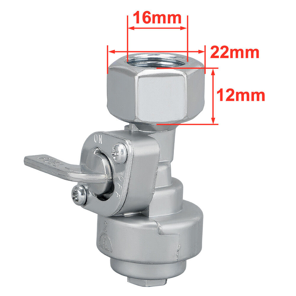 Fuel Tank Petcock Valve For Cummins Onan HomeSite 2400, 3500, 6500 Watt Generators