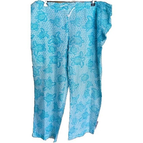 BNWT Nude Beach Australia - Beach Pants With Cute Turtle Print Size (M) = 12 - Picture 7 of 10