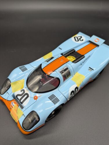 1/18 AUTOart Porsche 917K #20 Gulf Blue No Box Model Car Minicar From Japan - Picture 10 of 15