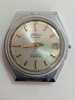 Vintage USSR CORNAVIN Automatic Watch - Poljot Caliber 2616.2H, For parts