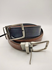 Lot of 2 Reversable Leather Belt Men Size 34 Black Brown Casual Dressy