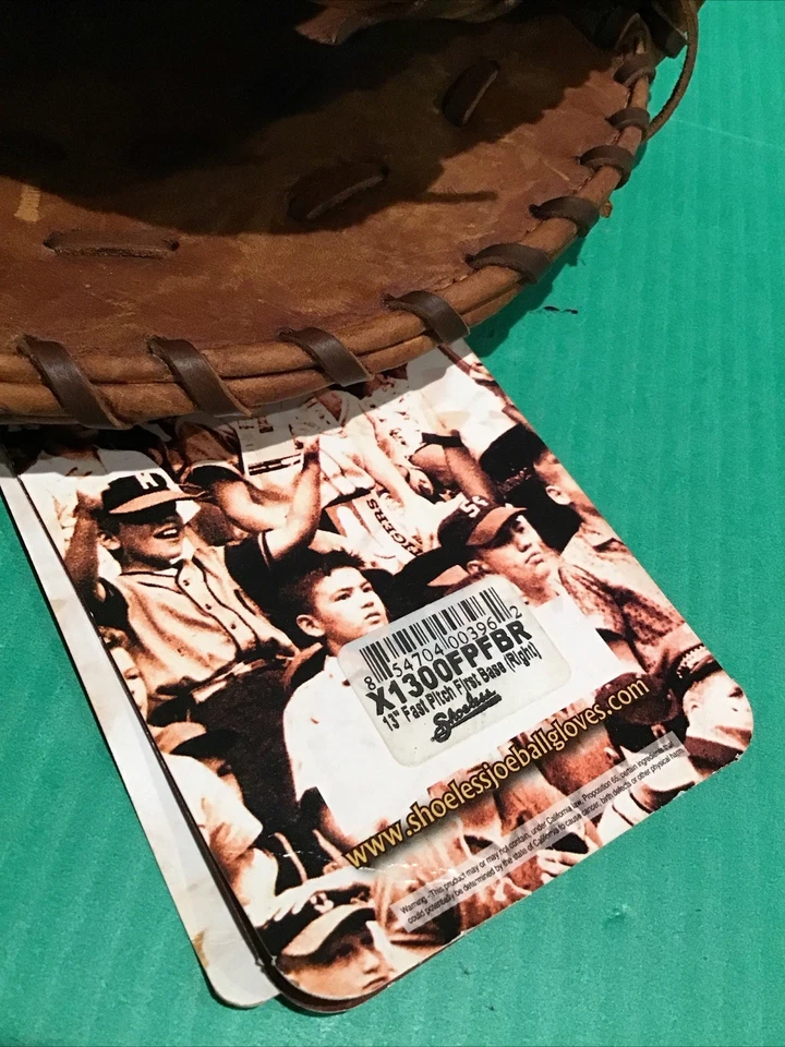 Nuevo Guante de primera base de béisbol Shoeless Jane 13" X1300FPFBR RH Lanzador (Joe Foto 2 de 4