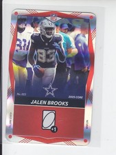 2025 NFL UNO Elite Football Foil SP JALEN BROOKS RED Cowboys #023