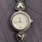 Disney Seiko Ladies Watch White Dial Mickey Heart Link Bracelet  Needs battery