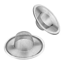 2pcs Heavy Duty Stainless Steel Slop Basket Filter Trap, 2.75" Top / 1" Mesh ...