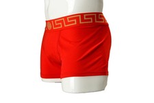 Versace Men's Gold Greeca Border Low Rise Trunk Underwear Versace 6 US L IT 52