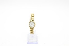 F Vintage Ladies Quartz Raymond Weil Geneve 18k Gold Plated Running Wristwatch