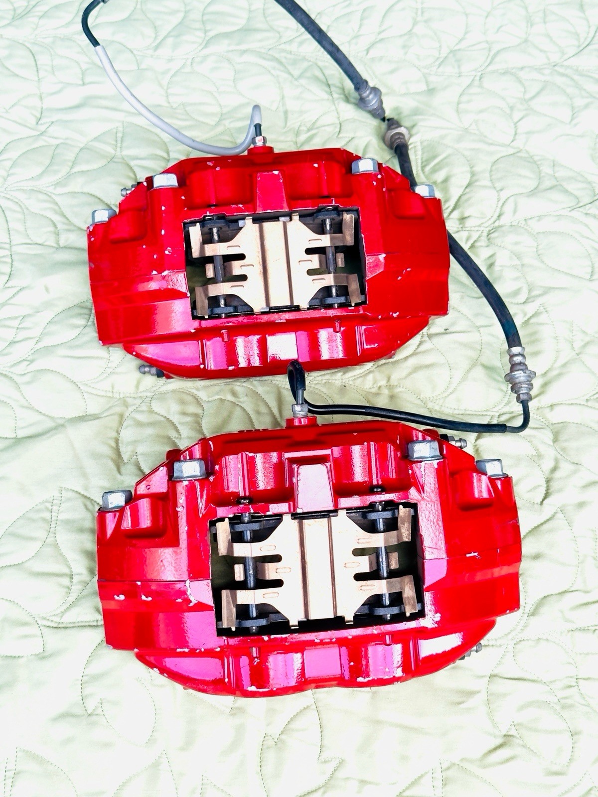 2017-2022 Infiniti Q60 Red Sport AKEBONO 4502 Front Caliper Set Complete! Used