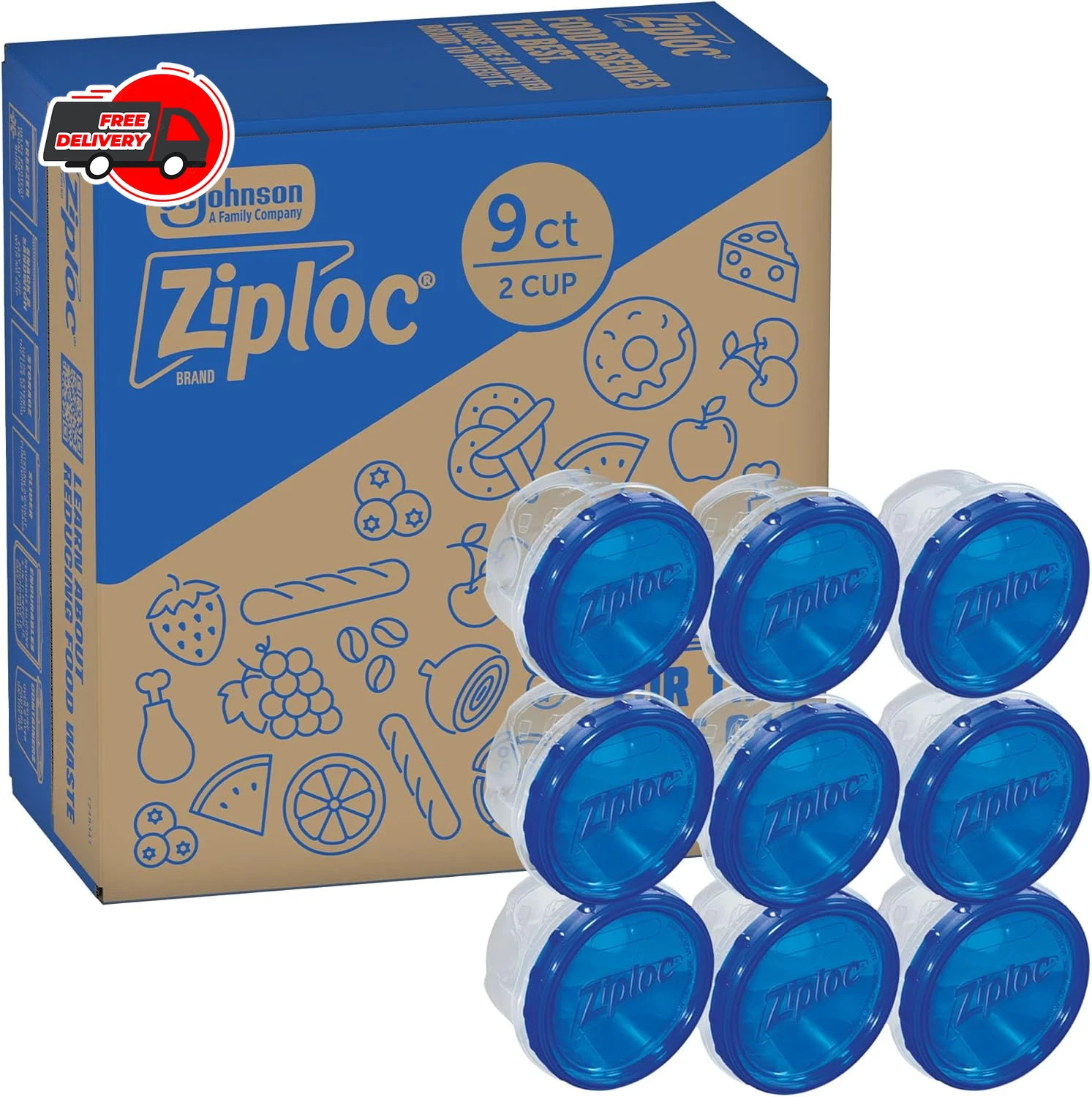 Ziploc Brand Twist n Loc Food Storage Containers, Leak Resistant Design, Small R
Opens in a new wind