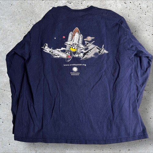 Vtg Smithsonian Institution Space Program NASA Printed Tshirt Size XL