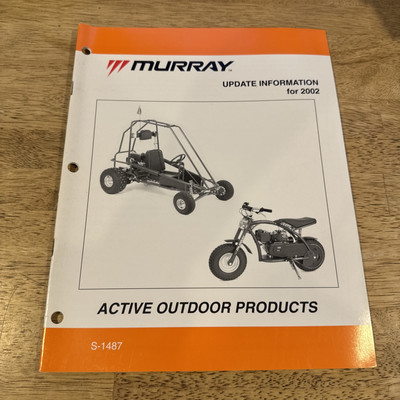 #ad Murray Active Outdoor Products Update Information For Year 2002 $8.96