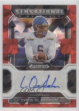 2023 Panini Chronicles Draft Picks Red Ice Prizm Chris Oladokun #SS-COL Auto z1r