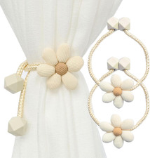 Magnetic Curtain Tiebacks, 2 Pack Window Curtain Treatment Holdbacks Tie Back Ho
