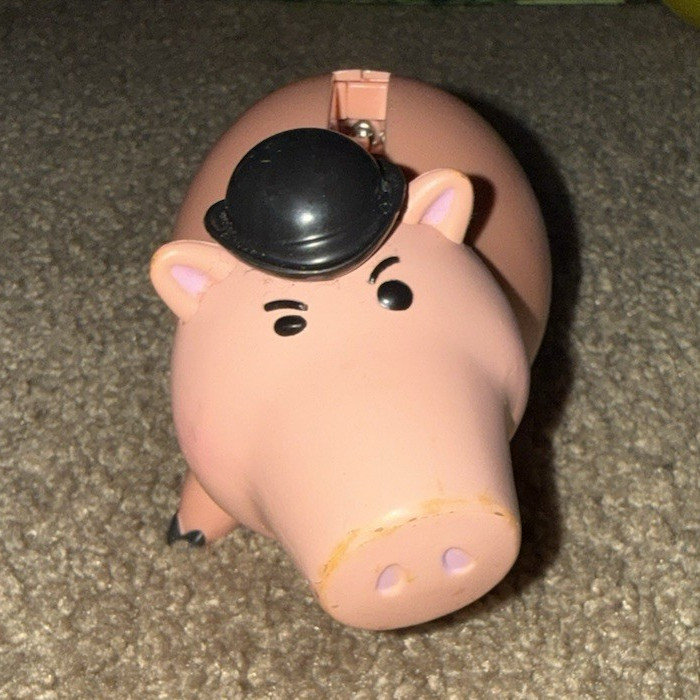 Disney Toy Story Hamm Piggy Bank Coin Bank with Black Hat - Disney Franchise