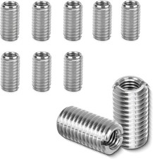 Set di 10 Inserti Filettati M8 a M6 in Acciaio Inox - Dadi di Riduzione M