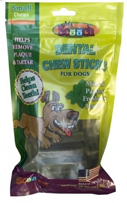 Mr. Scooch Dental Chew Sticks Dogs Mint Parsley Small USA