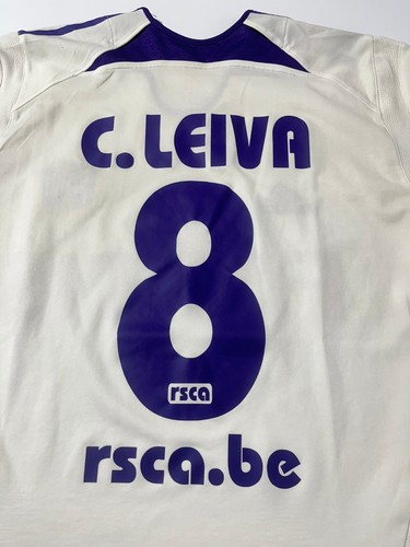 camiseta fútbol ANDERLECHT (belgica) ADIDAS matchworn #8 LEIVA FORMOTION T.L - Picture 2 of 5