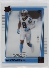 2021 Panini Clearly Donruss Rated Rookie Red 19/49 Jaycee Horn #93 14cm