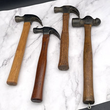 Lot of 4 Vtg Hammers Carpenter Builder Claw B...