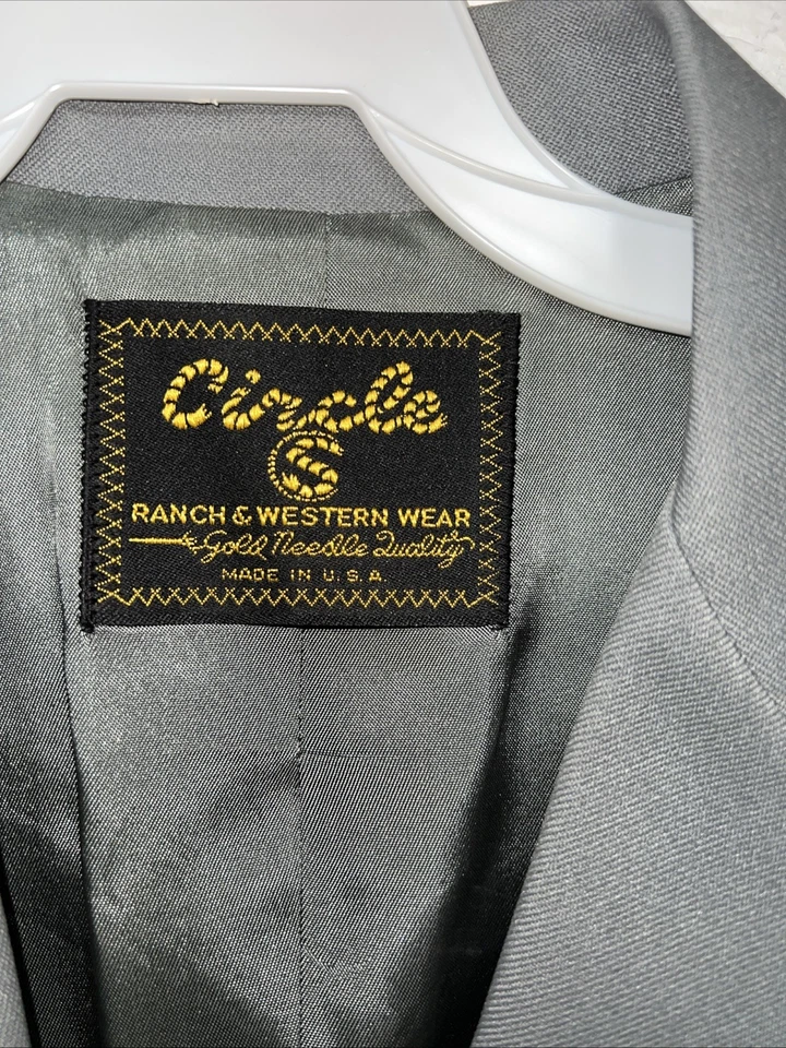 Nueva chaqueta corta para mujer Circle S Sage Ranchwear #3944 QQ-17 Foto 4 de 4