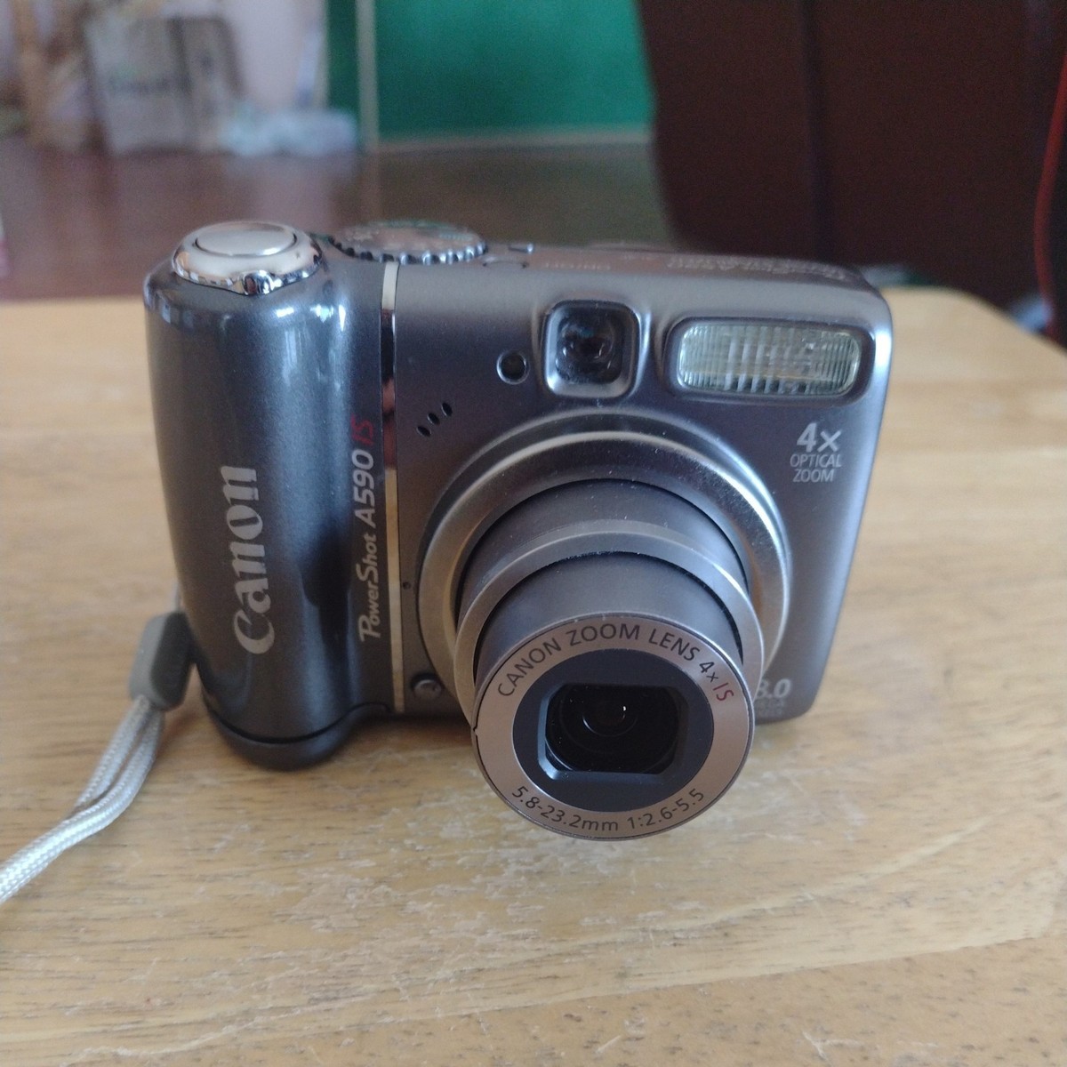 Canon Digital Camera Powershot A590 IS 8.0MP Silver TESTED