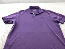 Tommy Bahama Polo Shirt Mens Medium Purple Island Zones Casual Performance Golf