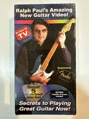 Ralph Paul - Secrets To Playing Guitar Now! Country VHS Music Brand New SEALED