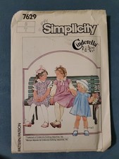 Simplicity Pattern 7633 Girl's Cinderella Dress Jumper Blouse Size 5 Uncut FF