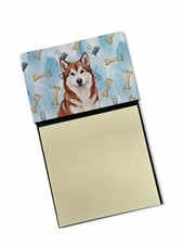 Caroline's Treasures Red White Alaskan Malamute Watercolor Sticky Note Holder