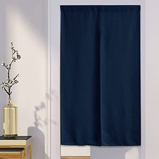 PONY DANCE Noren Curtain Light-Blocking Privacy Curtain Long Curtain for Kitchen