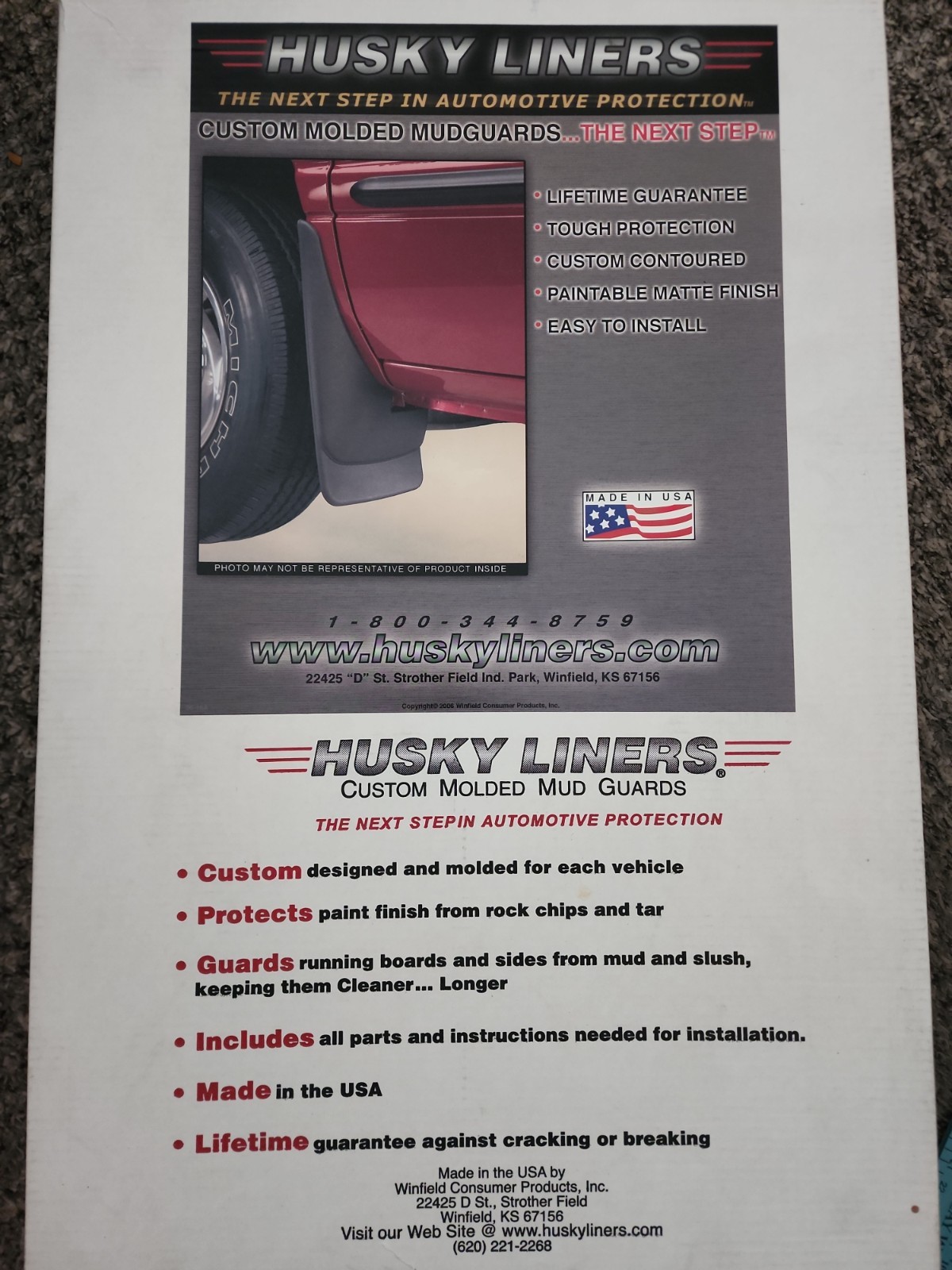 Husky Liners 56511 03-06 Ford Super Duty W/Fender Flares Front Mud Guard Set