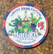 Harrah's $5 Casino Chip I Kicked The Dealers Butt Las Vegas