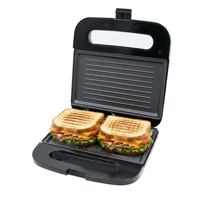 Electric Sandwich Maker with Non-Stick Plates, Indicator Lights, Cool To