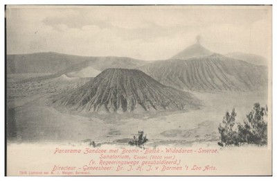 S522/ Niederländisch Indien Zandzee met Bromo - Batok - Widodaren AK ca.1905