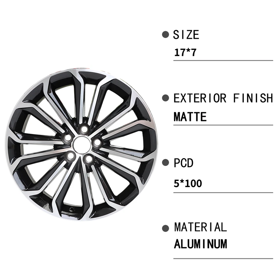 New 17" x 7" Replacement Wheel for Toyota Corolla Sport 2014 2015 2016 Rim 75152 - Изображение 3 из 4
