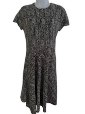 Stella McCartney Dress 46 Wool Blend Textured Knit Asymmetrical Hem Minimalist