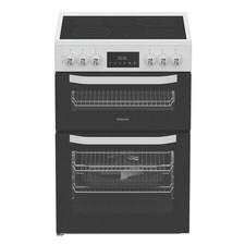 Hotpoint 60cm Electric Cooker - White HTE6VDCW