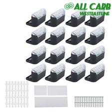 Solar Lights Outdoor Waterproof 16 Pack Solar Stair Warm White Solar Step Lights