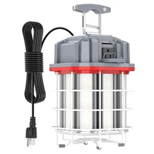 12000Lm 5000K 80W LED Portable Temporary Work Lighting Hanging Jobsite Light