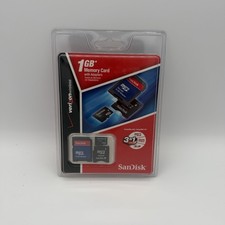 Brand New Verizon Wireless Sandisk 1 GB Memory Card W Adapters 3 in 1