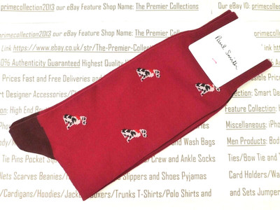 Paul Smith 1er-Pack Smart Crew-Socken Herren Dalmatiner Flachstrick Einheitsgröße Socken 3 Farben Brandneu in Verpackung