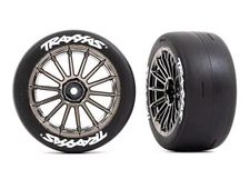 Traxxas 9375R - 2.0" Tires & Wheels, Black Chrome