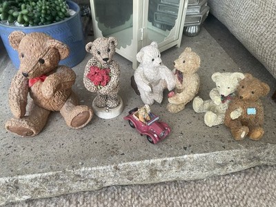 Vintage Beau Bären Ornamente Figuren Konvolut X5