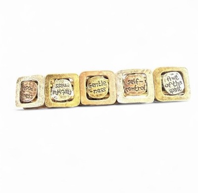 Fruit of the Spirit Stretch Bracelet Christian Faith Love Joy Peace