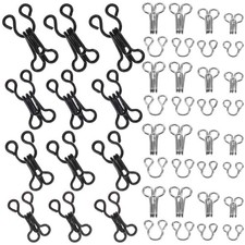 50Pcs Bra Hooks Sewing Closure Metal Clothing Hooks Durable Assorted Colors