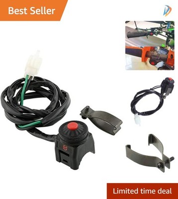 Motorcycle Handlebar Switch - 22mm Kill Switch & Horn Button, Easy Installation
