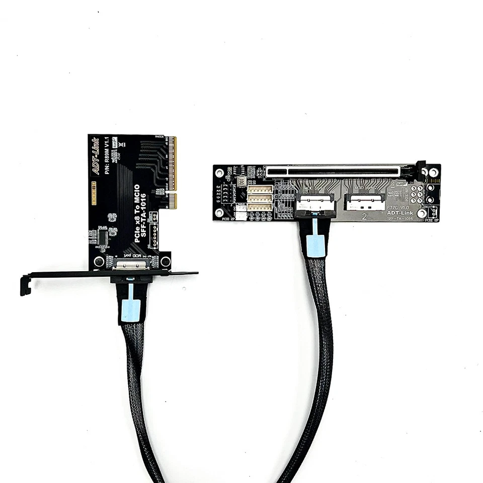 PCIe 4.0 x8 to SFF-TA-1016 adapter card MCIO chassis external support 2U4U - Image 2 of 4